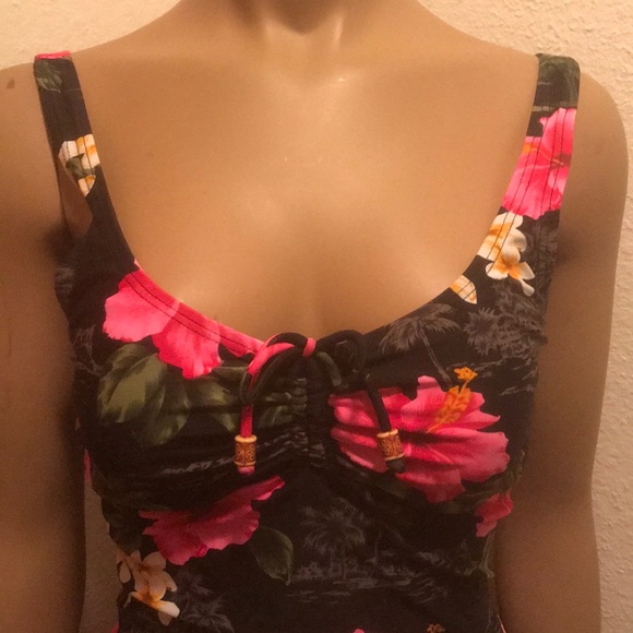 FLORAL WHOLE PIECE SWIMSUIT - Picture 5 of 7